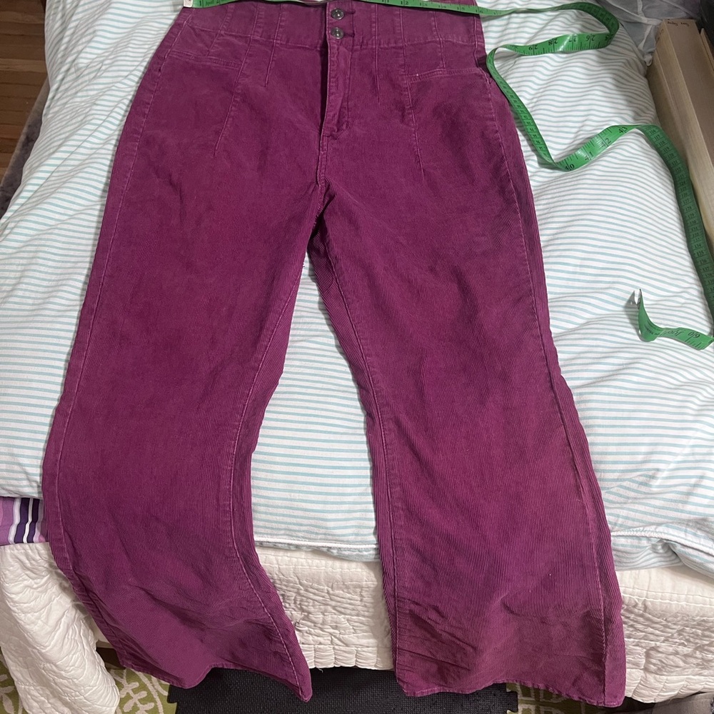 We The Free Magenta Corduroy Bootcut Pants